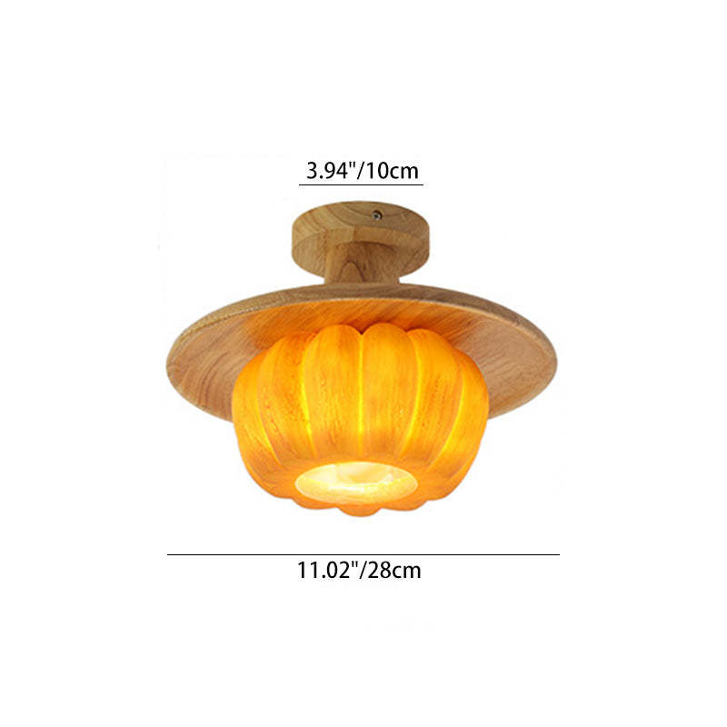 Contemporary Resin 1-Light Ceiling Light
