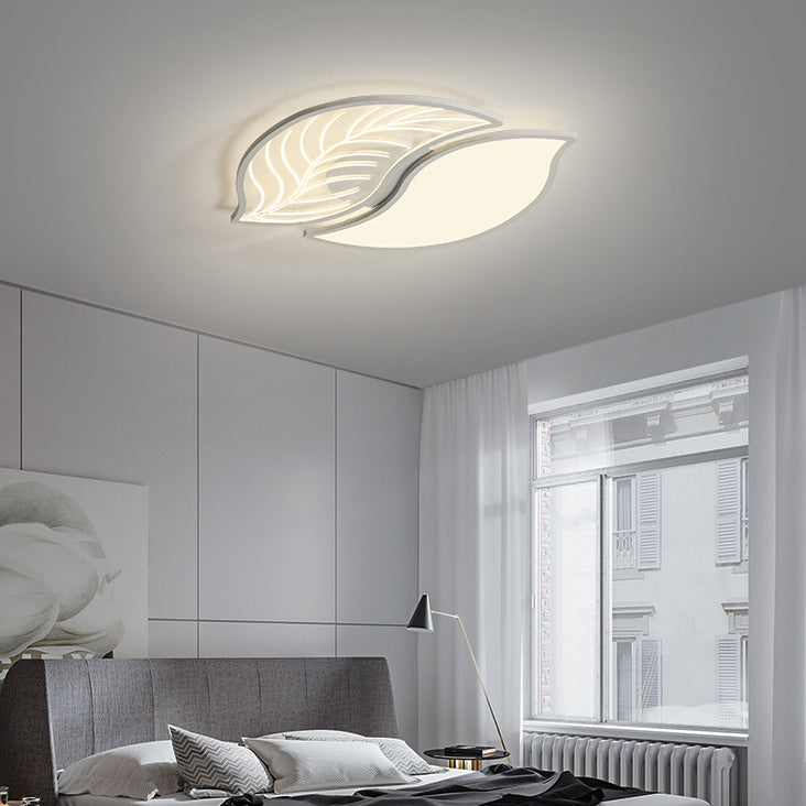 Contemporary Leaves Iron Acrylic LED Flush Mount Light