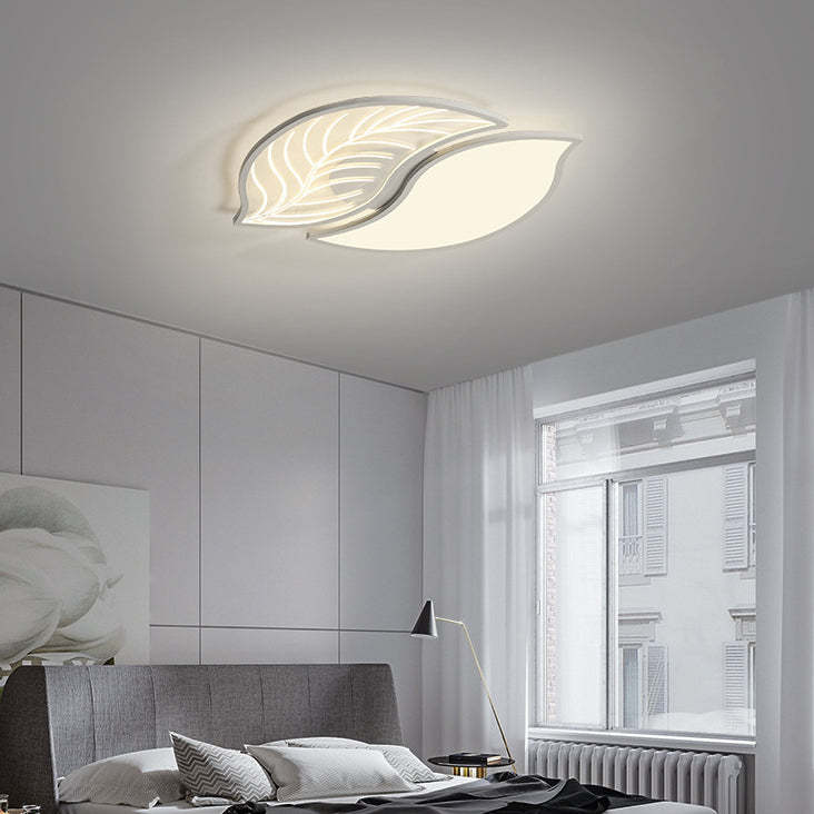 Contemporary Leaves Iron Acrylic LED Flush Mount Light