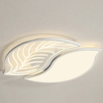 Contemporary Leaves Iron Acrylic LED Flush Mount Light