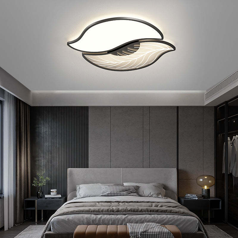 Contemporary Leaves Iron Acrylic LED Flush Mount Light