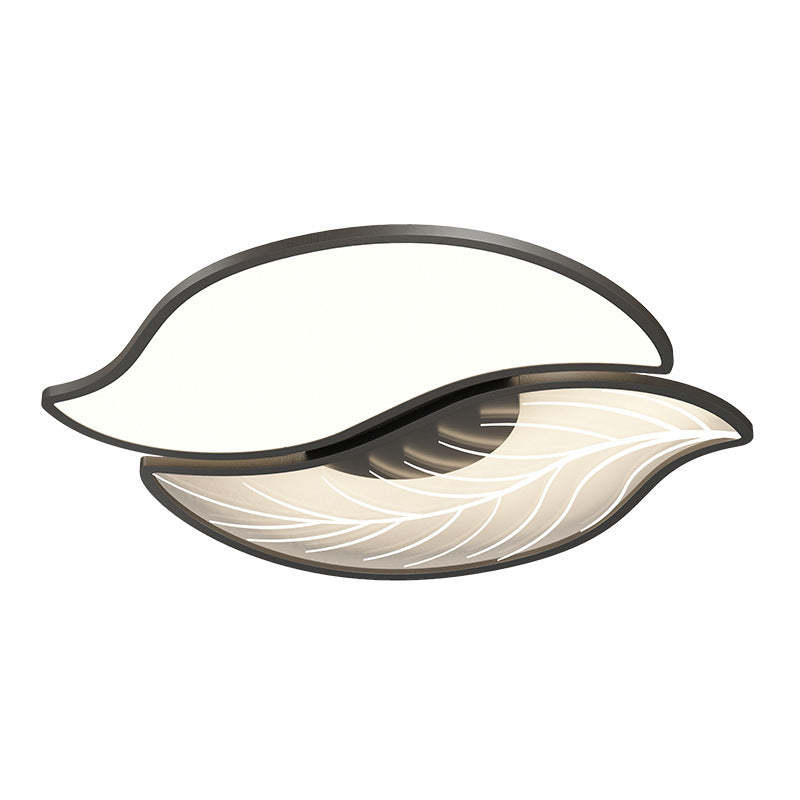 Contemporary Leaves Iron Acrylic LED Flush Mount Light