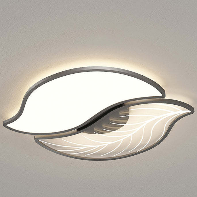 Contemporary Leaves Iron Acrylic LED Flush Mount Light