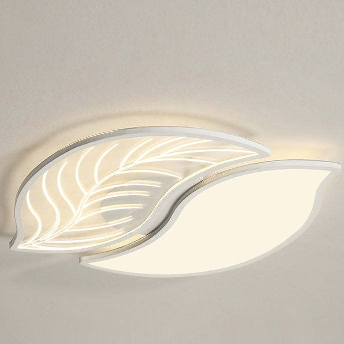 Contemporary Leaves Iron Acrylic LED Flush Mount Light