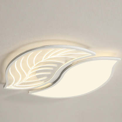Contemporary Leaves Iron Acrylic LED Flush Mount Light