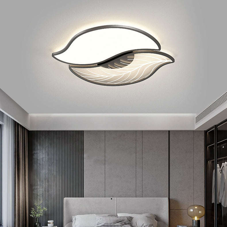 Contemporary Leaves Iron Acrylic LED Flush Mount Light