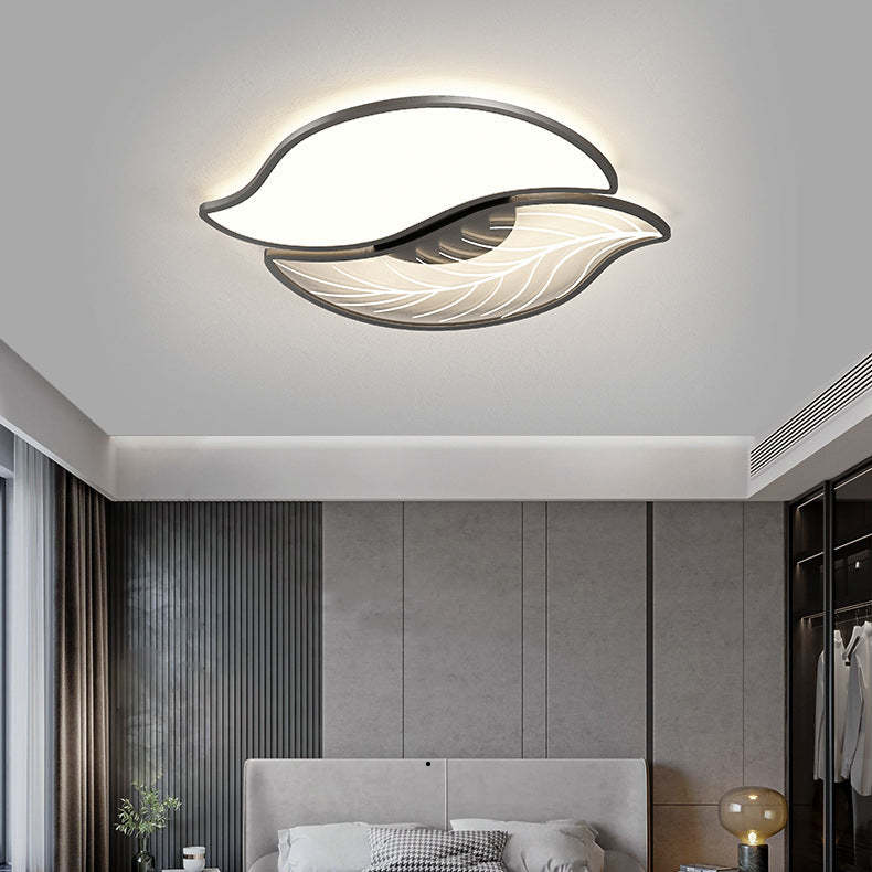 Contemporary Leaves Iron Acrylic LED Flush Mount Light