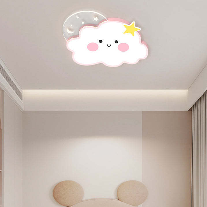 Nordic Cloud Rainbow Iron Acrylic LED Flush Ceiling Light
