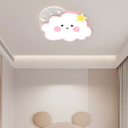 Nordic Cloud Rainbow Iron Acrylic LED Flush Ceiling Light