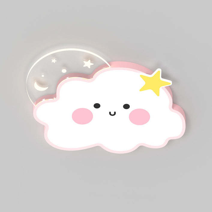 Nordic Cloud Rainbow Iron Acrylic LED Flush Ceiling Light