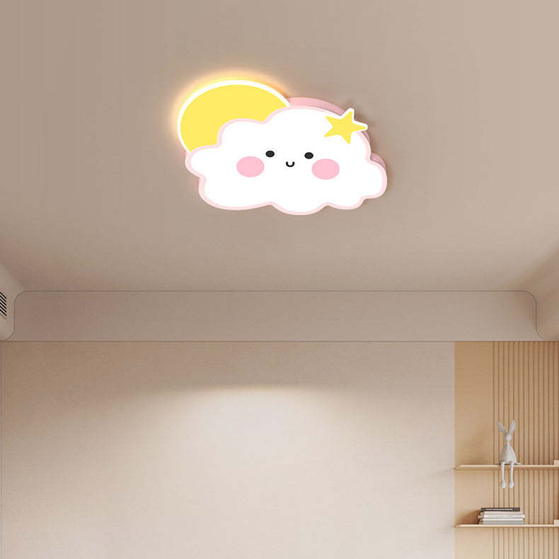 Nordic Cloud Rainbow Iron Acrylic LED Flush Ceiling Light