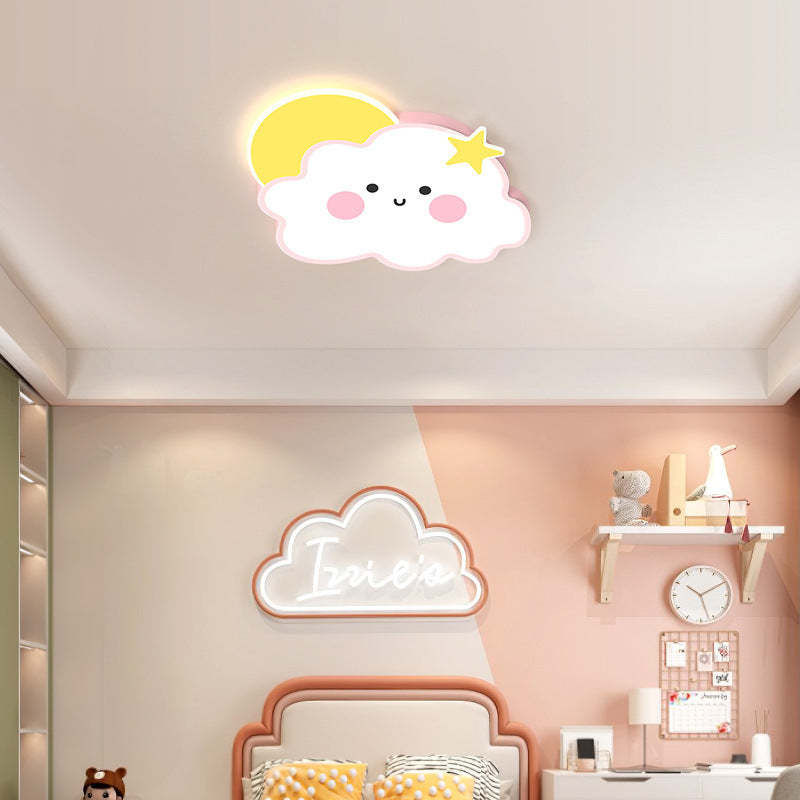 Nordic Cloud Rainbow Iron Acrylic LED Flush Ceiling Light