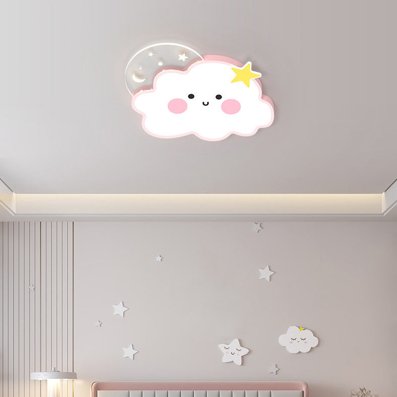 Nordic Cloud Rainbow Iron Acrylic LED Flush Ceiling Light