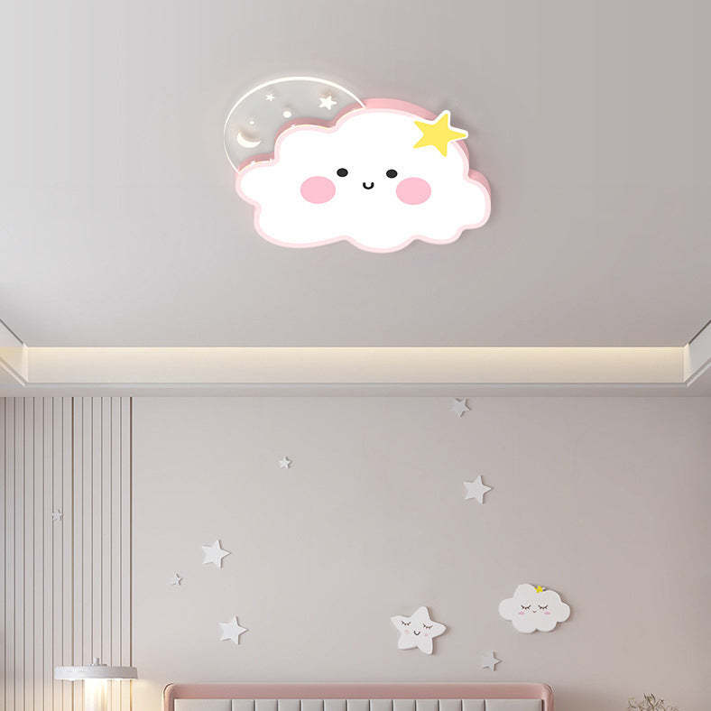 Nordic Cloud Rainbow Iron Acrylic LED Flush Ceiling Light
