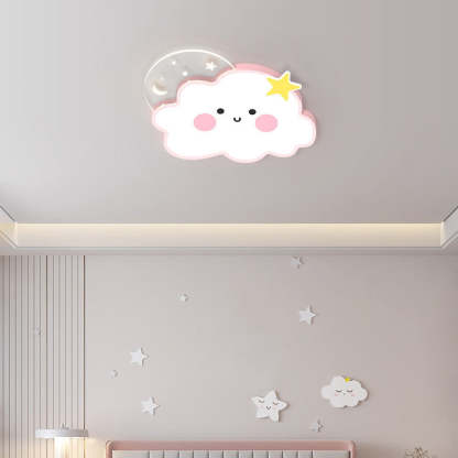 Nordic Cloud Rainbow Iron Acrylic LED Flush Ceiling Light