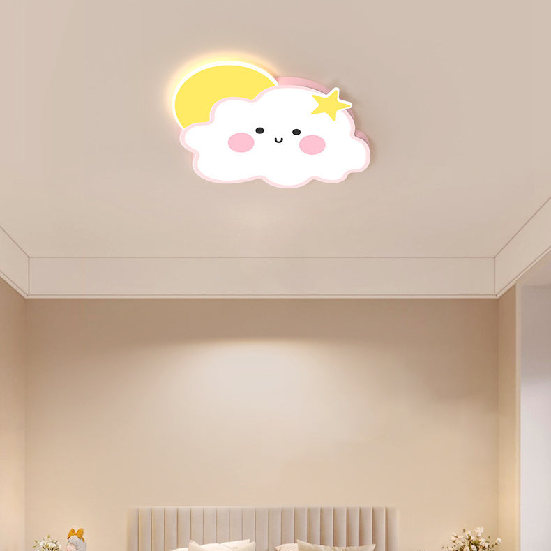 Nordic Cloud Rainbow Iron Acrylic LED Flush Ceiling Light