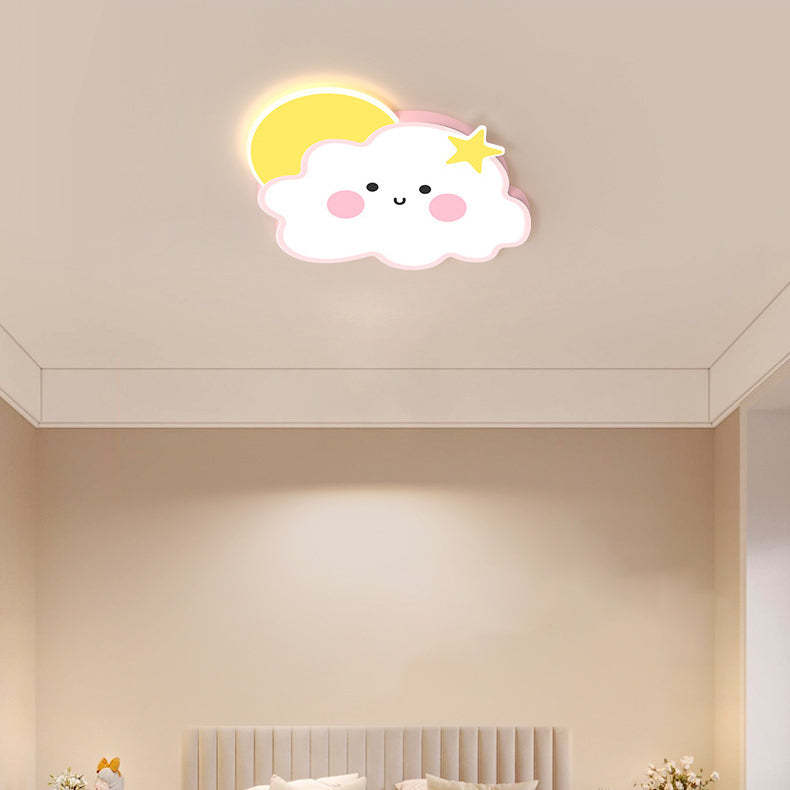 Nordic Cloud Rainbow Iron Acrylic LED Flush Ceiling Light