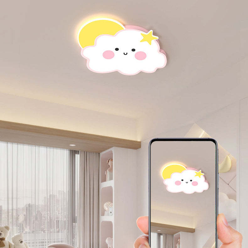 Nordic Cloud Rainbow Iron Acrylic LED Flush Ceiling Light