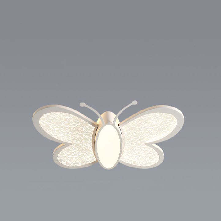 Contemporary Butterfly Iron Acrylic LED Flush Mount Light