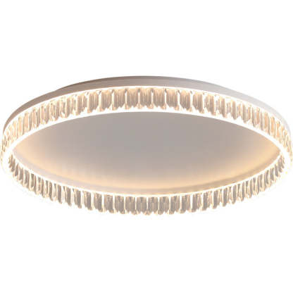 Iron Diamond-Cut PMMA Round LED Flush Ceiling Light