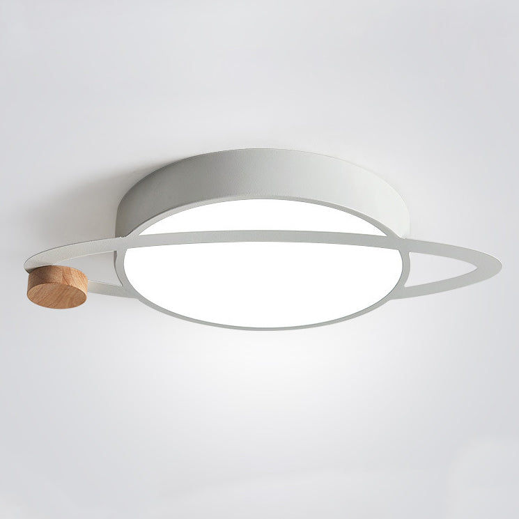 Scandinavian Planet Iron Acrylic LED Flush Mount Light