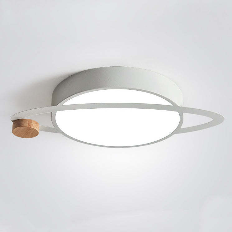 Scandinavian Planet Iron Acrylic LED Flush Mount Light
