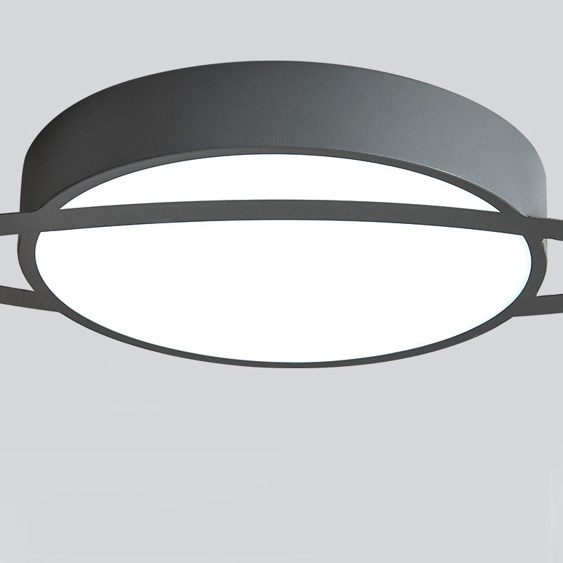 Scandinavian Planet Iron Acrylic LED Flush Mount Light