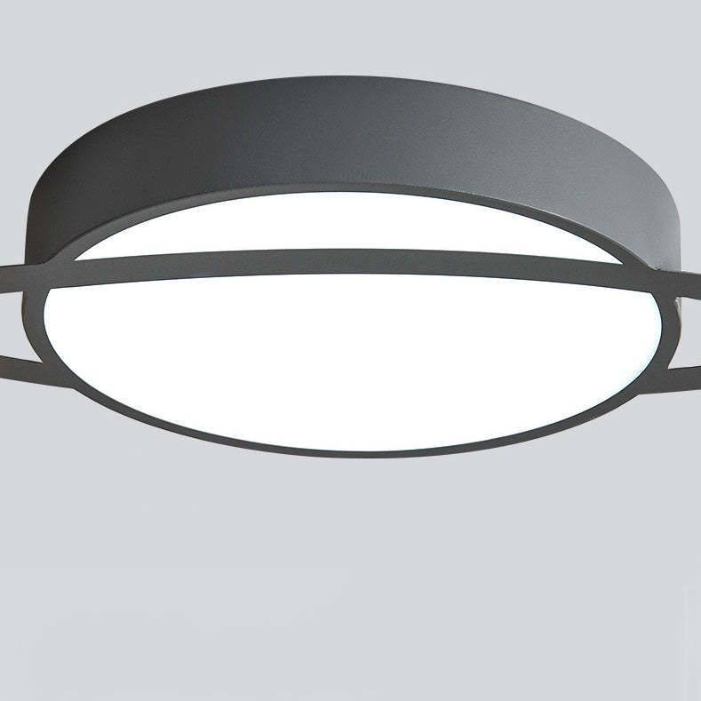 Scandinavian Planet Iron Acrylic LED Flush Mount Light