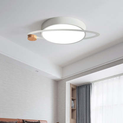 Scandinavian Planet Iron Acrylic LED Flush Mount Light