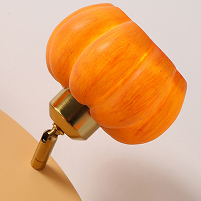 French Resin Pumpkin 3/5/6/7-Light Ceiling Light