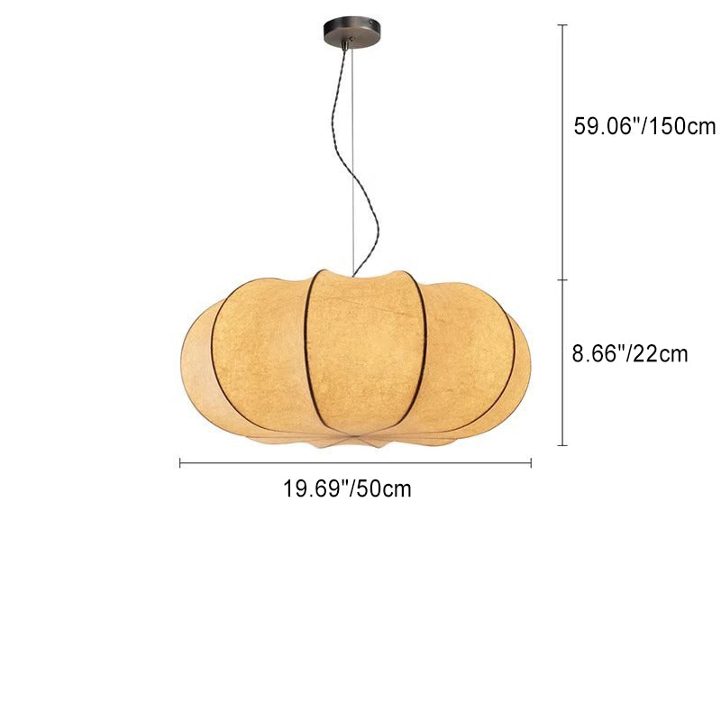 Japanese Pumpkin Iron Silk 2/3-Light Pendant