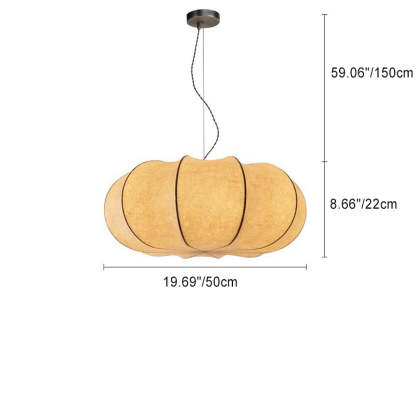 Japanese Pumpkin Iron Silk 2/3-Light Pendant