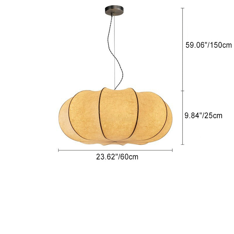 Japanese Pumpkin Iron Silk 2/3-Light Pendant
