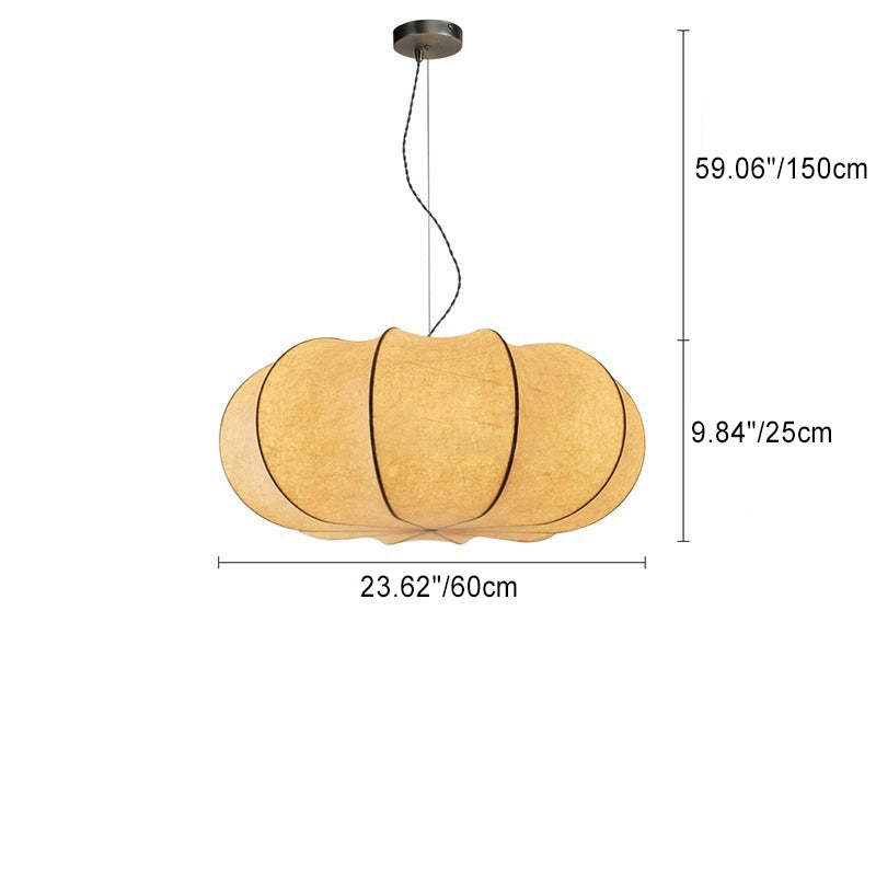 Japanese Pumpkin Iron Silk 2/3-Light Pendant