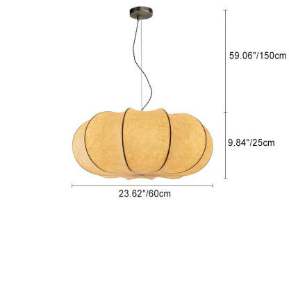 Japanese Pumpkin Iron Silk 2/3-Light Pendant