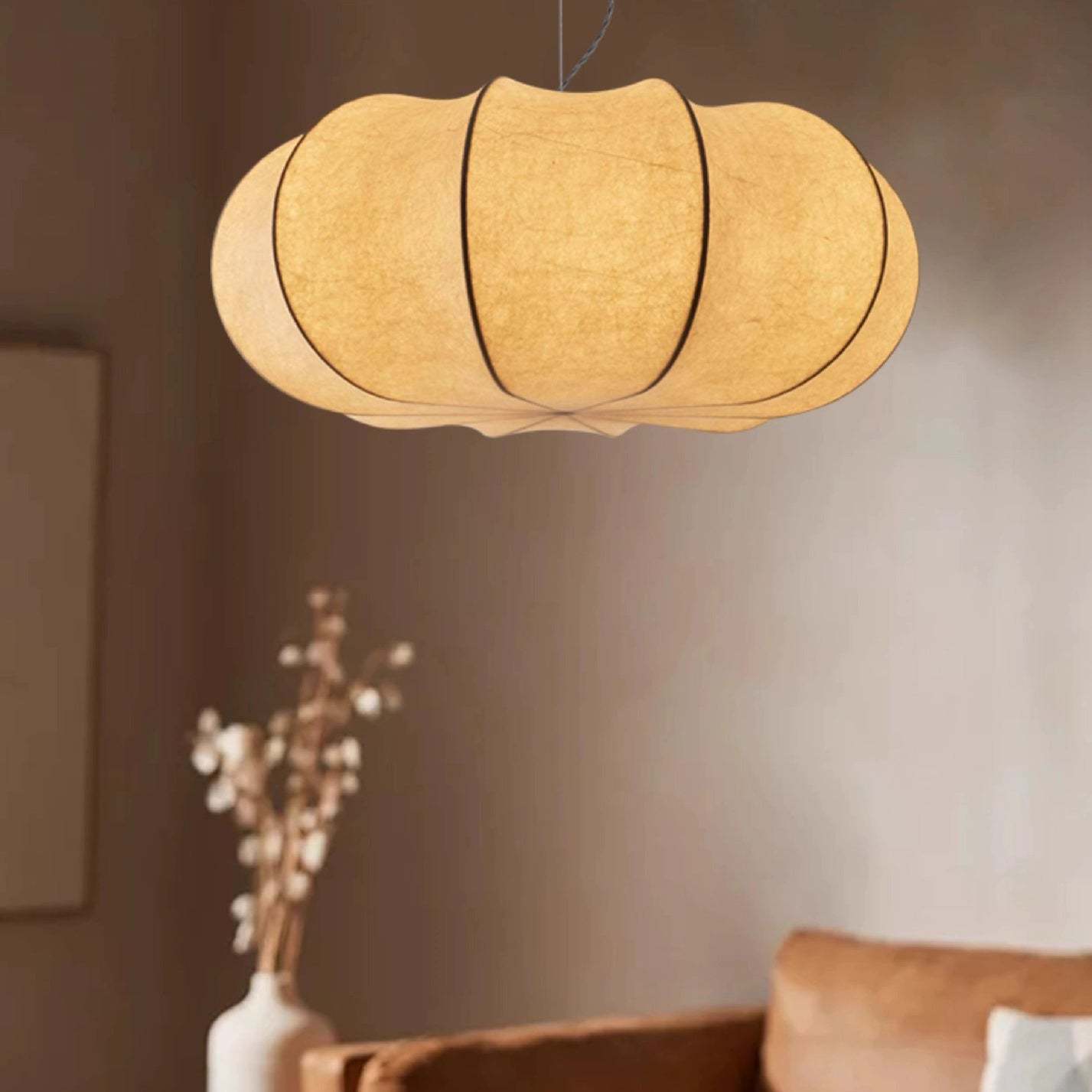Japanese Pumpkin Iron Silk 2/3-Light Pendant