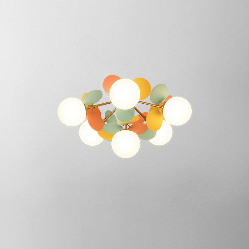 Scandinavian Colorful Flower Orb Metal Light — 8 / Colorful / 110V-120V For US/CA