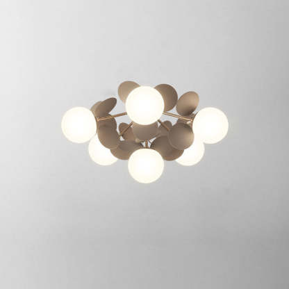 Scandinavian Colorful Flower Orb Metal Light — 8 / Grey / 220V-240V For UK/AU