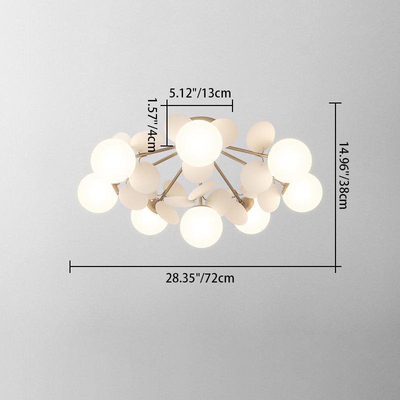 Scandinavian Colorful Flower Orb Metal Light — 1 / Colorful / 220V-240V For UK/AU