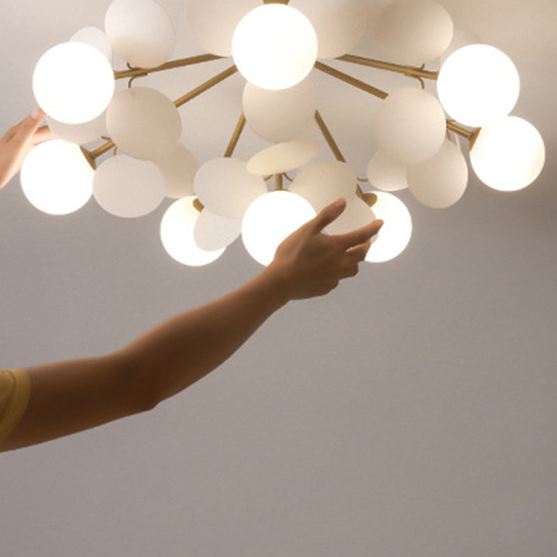 Scandinavian Colorful Flower Orb Metal Light — 4 / Grey / 220V-240V For UK/AU