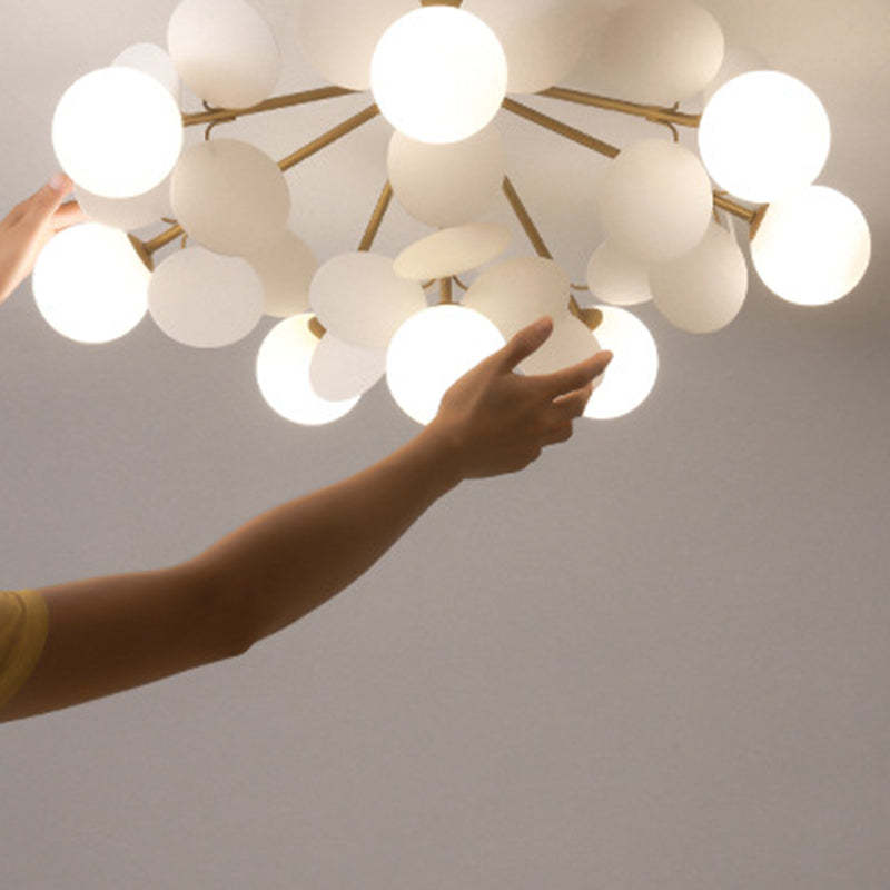 Scandinavian Colorful Flower Orb Metal Light — 4 / Grey / 220V-240V For UK/AU