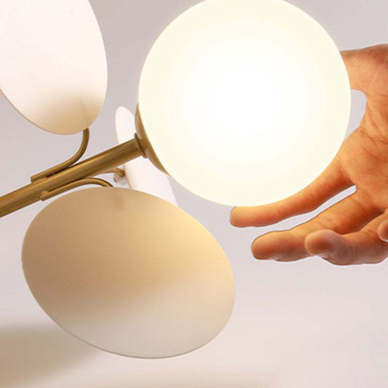 Scandinavian Colorful Flower Orb Metal Light — 4 / White / 110V-120V For US/CA