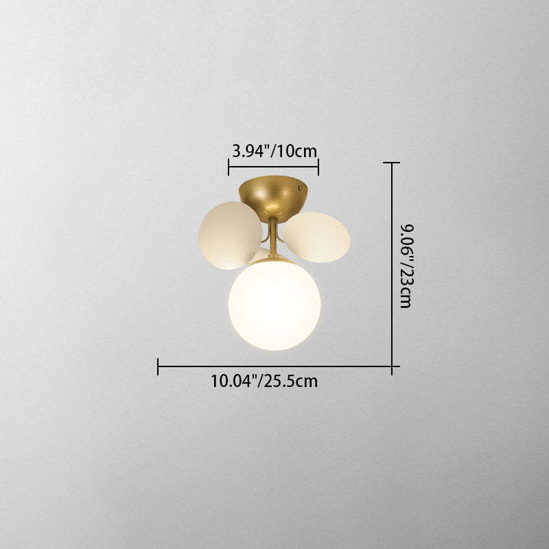 Scandinavian Colorful Flower Orb Metal Light — 1 / Grey / 110V-120V For US/CA