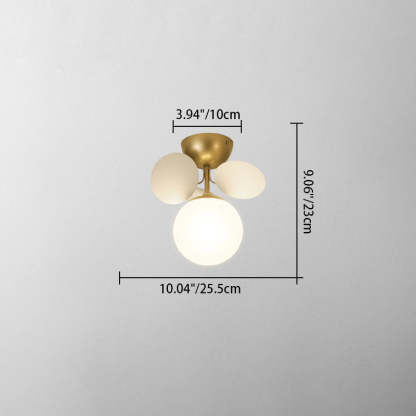 Scandinavian Colorful Flower Orb Metal Light — 1 / Grey / 110V-120V For US/CA