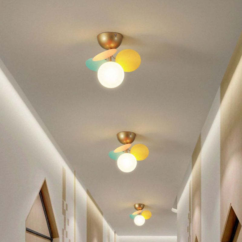 Scandinavian Colorful Flower Orb Metal Light — 4 / Colorful / 220V-240V For UK/AU