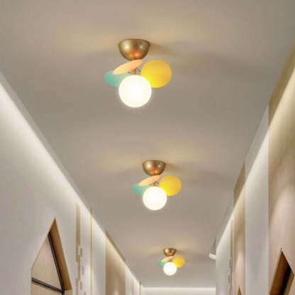 Scandinavian Colorful Flower Orb Metal Light — 4 / Colorful / 220V-240V For UK/AU