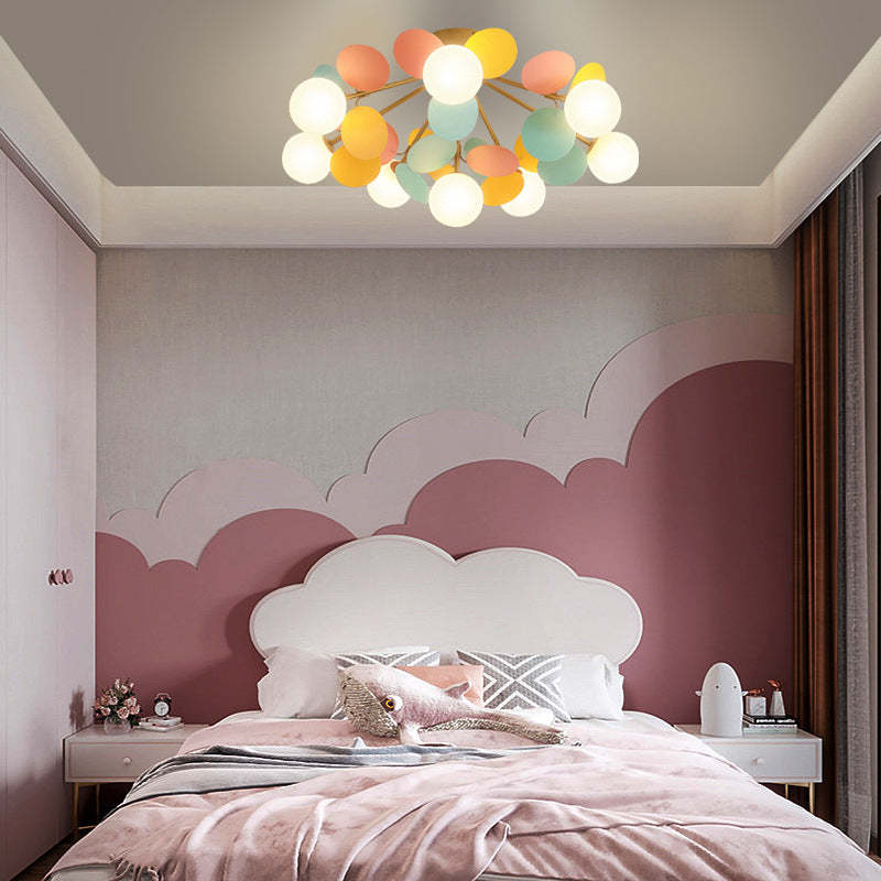 Scandinavian Colorful Flower Orb Metal Light — 6 / Colorful / 220V-240V For UK/AU