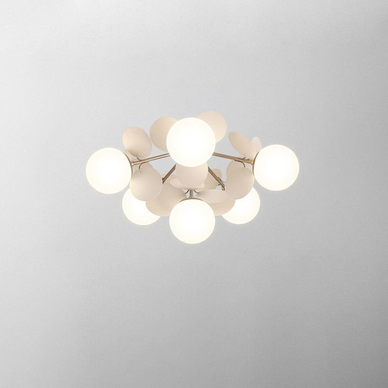 Scandinavian Colorful Flower Orb Metal Light — 8 / Grey / 110V-120V For US/CA