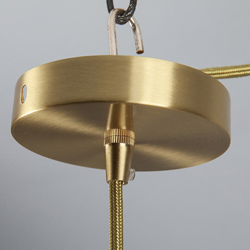 Scandinavian Pleated Half Circle Pendant Light