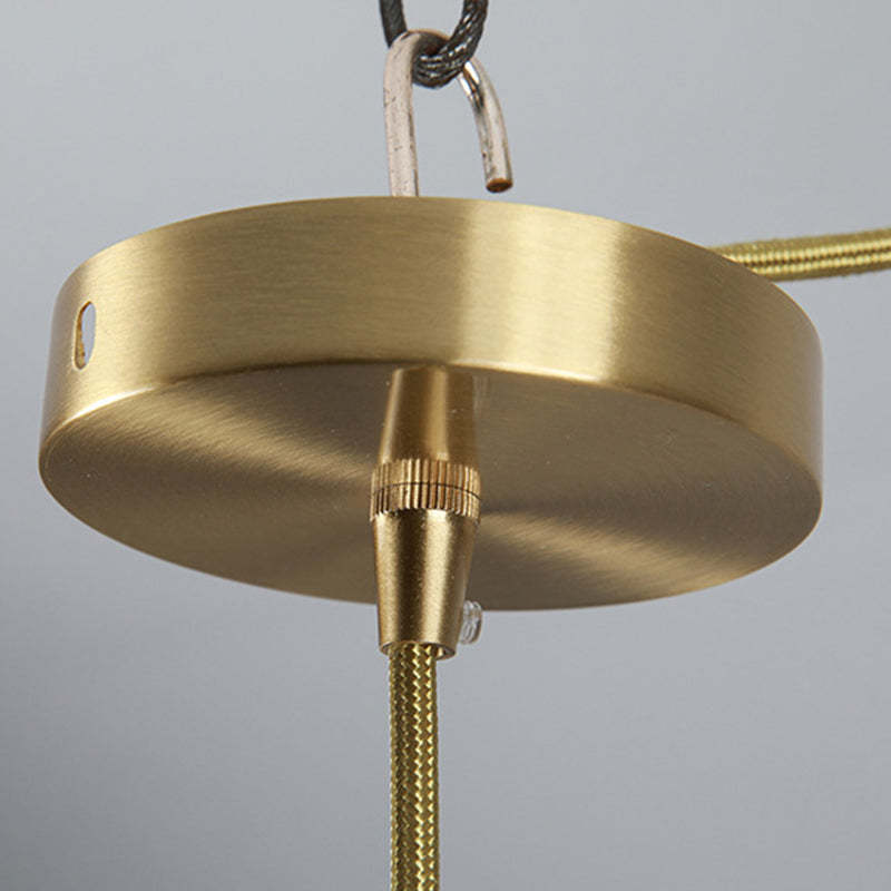 Scandinavian Pleated Half Circle Pendant Light